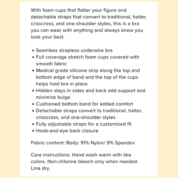 Wacoal Red Carpet Strapless Underwire Bra - Sz 42DDD US/UK - Picture 7 of 9